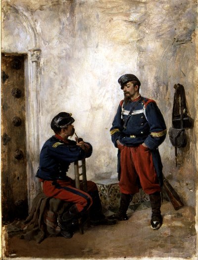 İki Asker by Jose Benlliure y Gil