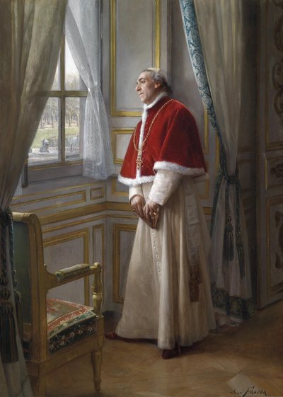 Pencerede bekleyen bir kardinal by Jose Frappa