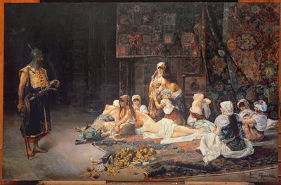 ಜನಾನದಲ್ಲಿ, 1884 ಟರ್ಕಿ by Jose Gallegos Arnosa