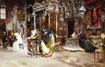 İtiraf, 1893 by Jose Gallegos Arnosa