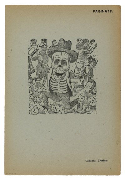 Calavera suçlusu by José Guadalupe Posada