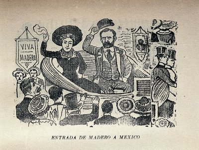 Madero'nun Meksika'ya girişi by José Guadalupe Posada