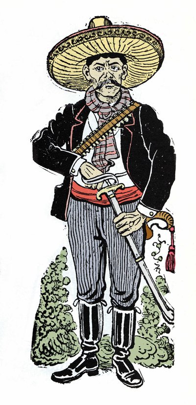 1910 Meksika devrimi sırasında Amador Salazar