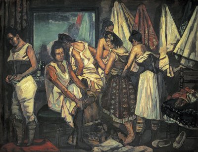 GUTIERREZ SOLANA, Jose (1886-1945). Koro Kızları. 1925 (tuval üzerine yağlı boya) by Jose Gutierrez Solana