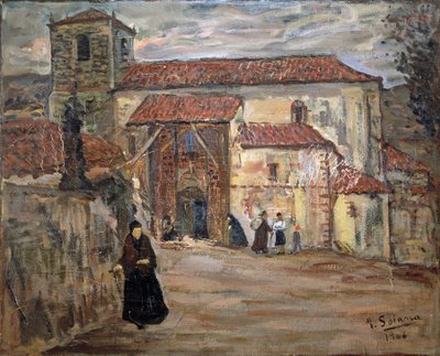 Köy Kilisesi,1906 (yağlıboya) by Jose Gutierrez Solana