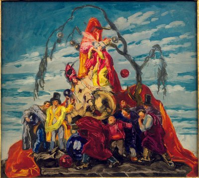 Bir goblen için hazırlık çalışması, c.1922-24 (gemiye serilmiş kağıt üzerine yağlı boya) by Jose Maria Sert y Badia