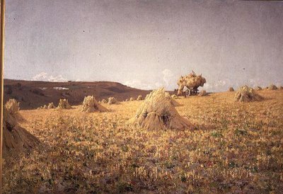 Amberley, Sussex yakınlarında hasat by Jose Weiss