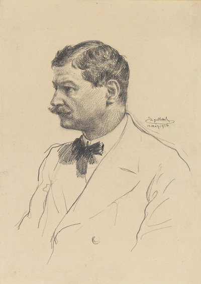 Otoportre, 1916. by Josef Engelhart