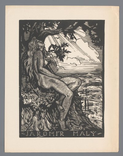 Ekslibris van Jaromír Mali by Josef Hodek