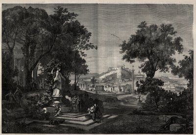 Antik Yunanistan: Venüs ve Atina bahçelerinin görünümü. Joseph Hoffmann