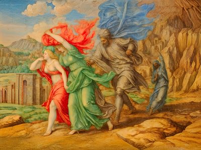 A1_Genesis_26-Sodom ve Gomorra#39;dan Kaçmak by Josef Johann Michel