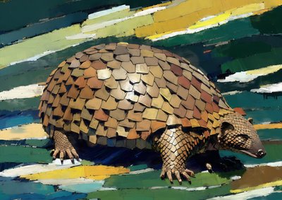 Hayvanlar: pangolin 1 by Josef Johann Michel
