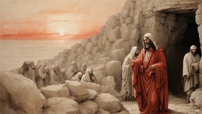 İsa_Lazarus#39;u ölümden diriltiyor_03 by Josef Johann Michel