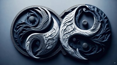 YIN VE YANG _05'in kostik Feng Shui konsepti by Josef Johann Michel
