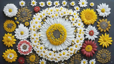 mandala:Papatya-Matricaria elements_01 by Josef Johann Michel