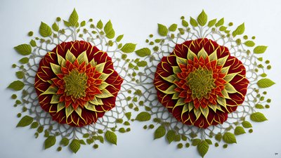 mandala: ebegümeci-çiçek elements_01 by Josef Johann Michel