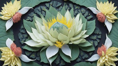 mandala: nilüferler elements_04 by Josef Johann Michel
