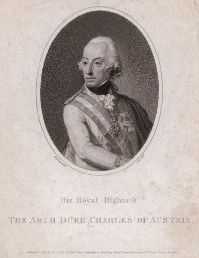 Arşidük Charles, Teschen Dükü, Avusturya askeri by Josef Kreutzinger