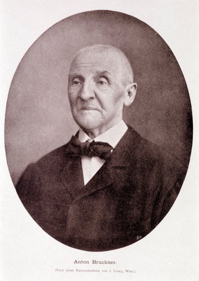 Avusturyalı besteci ve orgcu Anton Bruckner (1824 - 1896). by Josef Löwy
