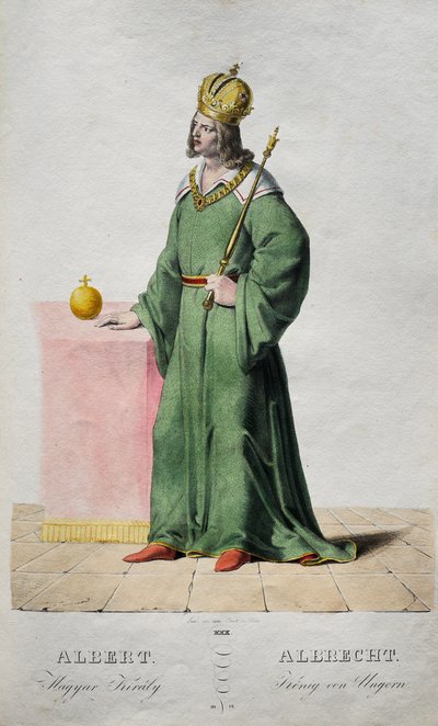 Aziz Albert 1397-1439, Macaristan ve Hırvatistan Kralı, 1828 by Josef Nikolaus Kriehuber
