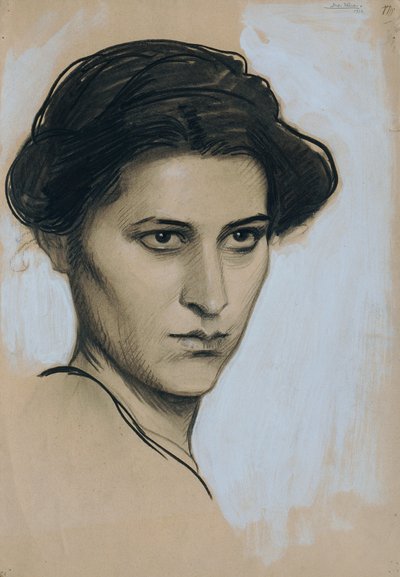 Genç kadın yüz yüze by Josef Wawra