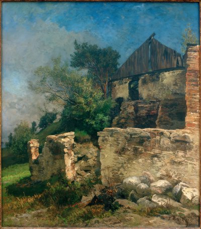 Tölz yakınındaki eski ahır by Josef Wenglein