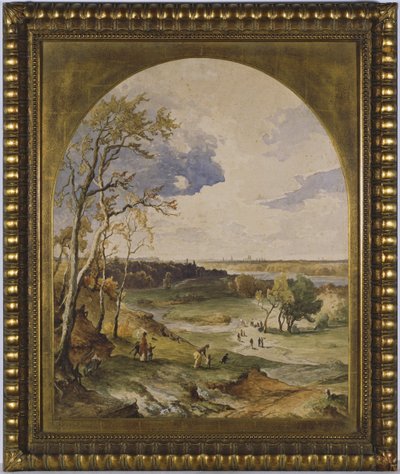 Isar manzarası by Josef Wenglein