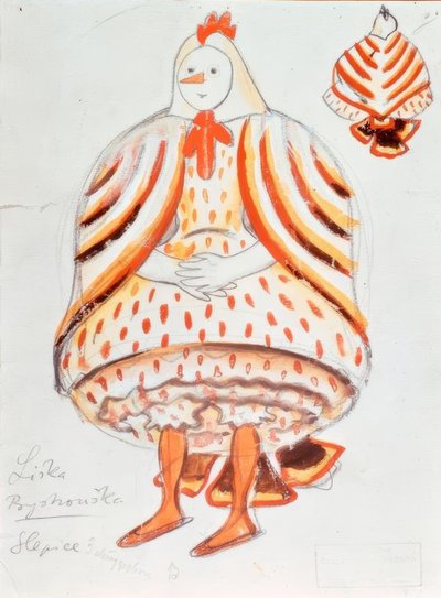 Janacek, akıllı küçük tilki / heykelcik by Josef Čapek