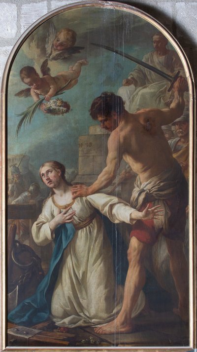 Aziz Catherine Şehit by Joseph Marie the Elder Vien