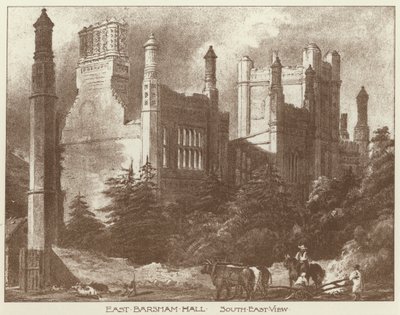 Doğu Barsham Hall, Norfolk (taş) by Joseph (after) Nash