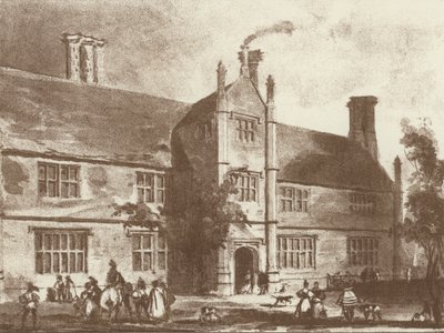 Thorpland Hall, Norfolk (taş) by Joseph (after) Nash