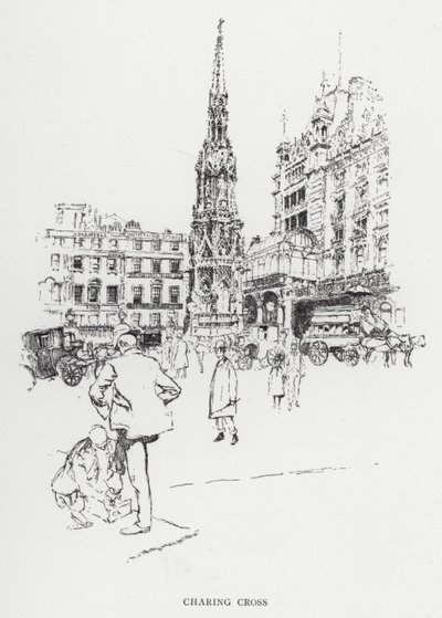 Charing Cross (lito) by Joseph (after) Pennell