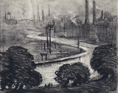 Doğu Londra, Lea Nehri (lito) by Joseph (after) Pennell