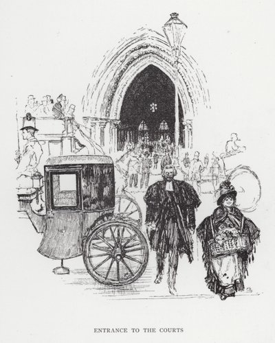 Mahkemelere Giriş (lito) by Joseph (after) Pennell