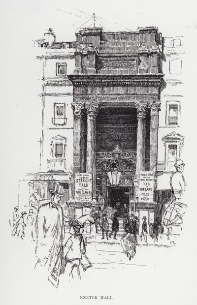 Exeter Salonu (lito) by Joseph (after) Pennell