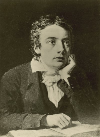 John Keats, İngiliz şair (lito) by Joseph (after) Pennell
