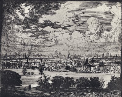 Londra, Hampstead üzerinde (lito) by Joseph (after) Pennell