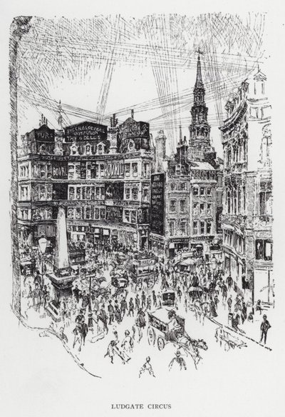 Ludgate Sirki (lito) by Joseph (after) Pennell