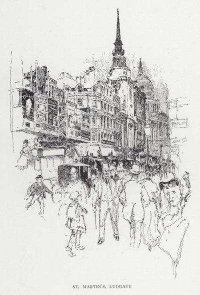 Aziz Martin, Ludgate (taş) by Joseph (after) Pennell