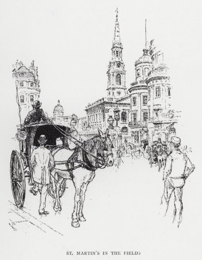 Aziz Martin Tarlalarda (lito) by Joseph (after) Pennell