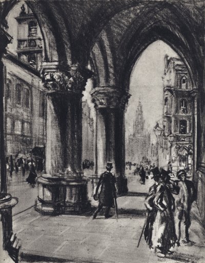 Strand, Hukuk Mahkemelerinden (lito) by Joseph (after) Pennell