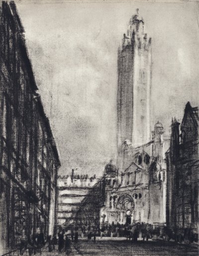 Katedral, Westminster (taş) by Joseph (after) Pennell