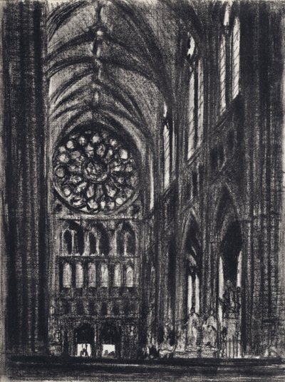 Transept, Westminster (lito) by Joseph (after) Pennell