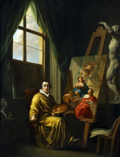 Stüdyosunda Otoportre, 1808-1810. by Joseph Abel