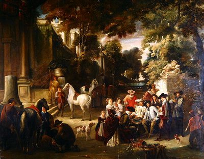 Fete Champetre (tuval üzerine yağlı boya) by Joseph Anne Leroy