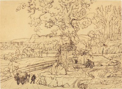Antik Çeşmeli Roma Campagna by Joseph Anton Koch