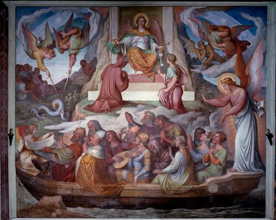 Ruhların teknesi ve Dante ve Virgil