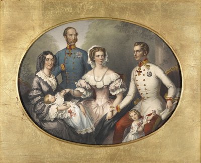 Avusturya İmparator Ailesi, 1856 by Joseph Bayer
