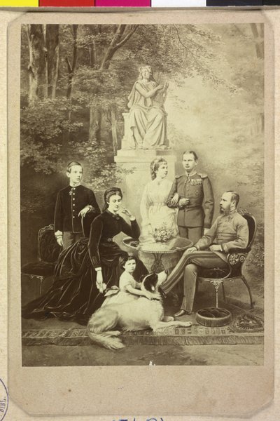 Avusturya İmparatoru I. Franz Joseph ailesiyle birlikte by Joseph Bermann