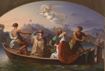 Joseph Binder Beytüllahim Yolunda Üç Bilge Adam 1846 by Joseph Binder
